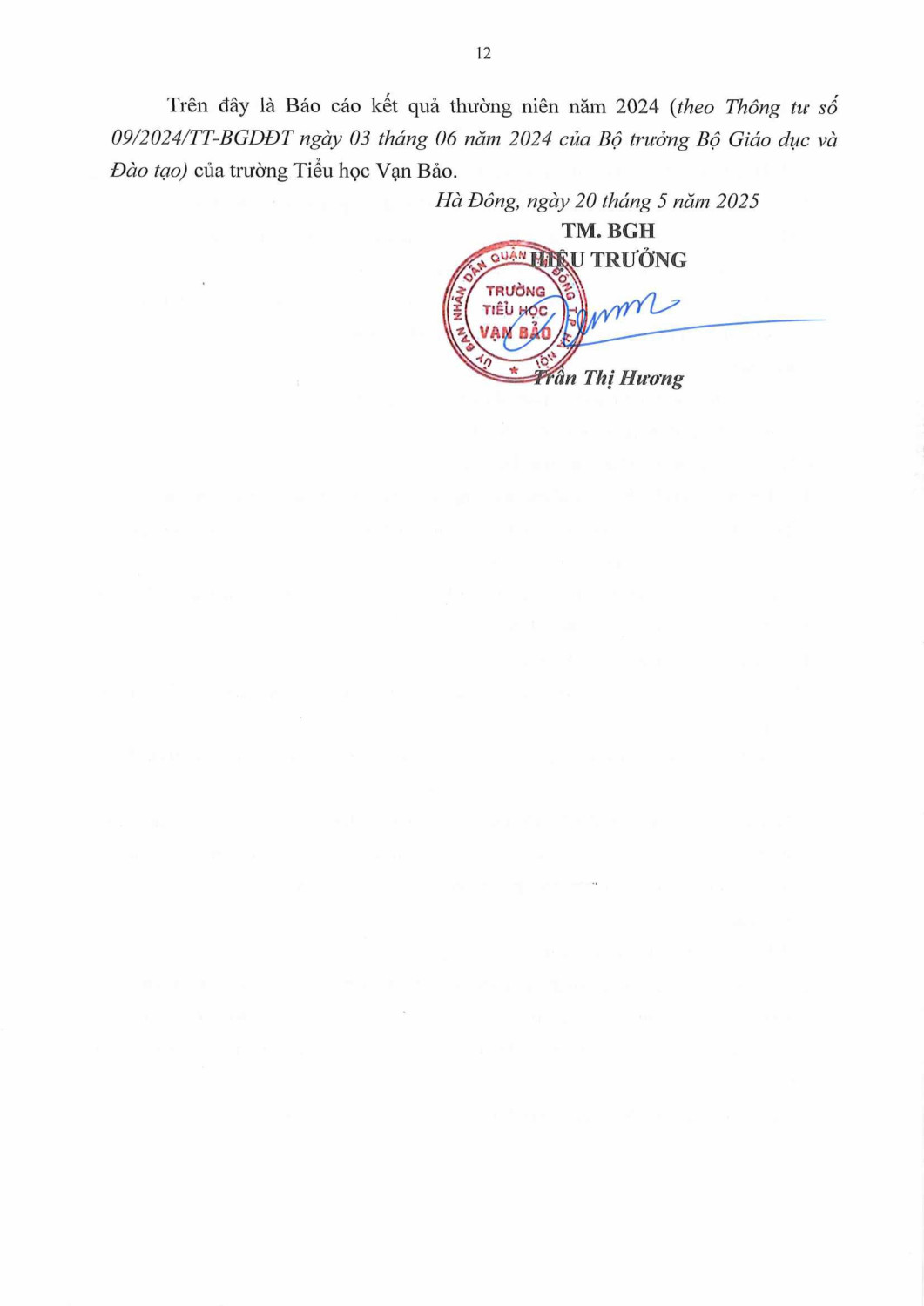 báo cáo thường niên năm học 2024 2025 theo TT09 hình ảnh 11