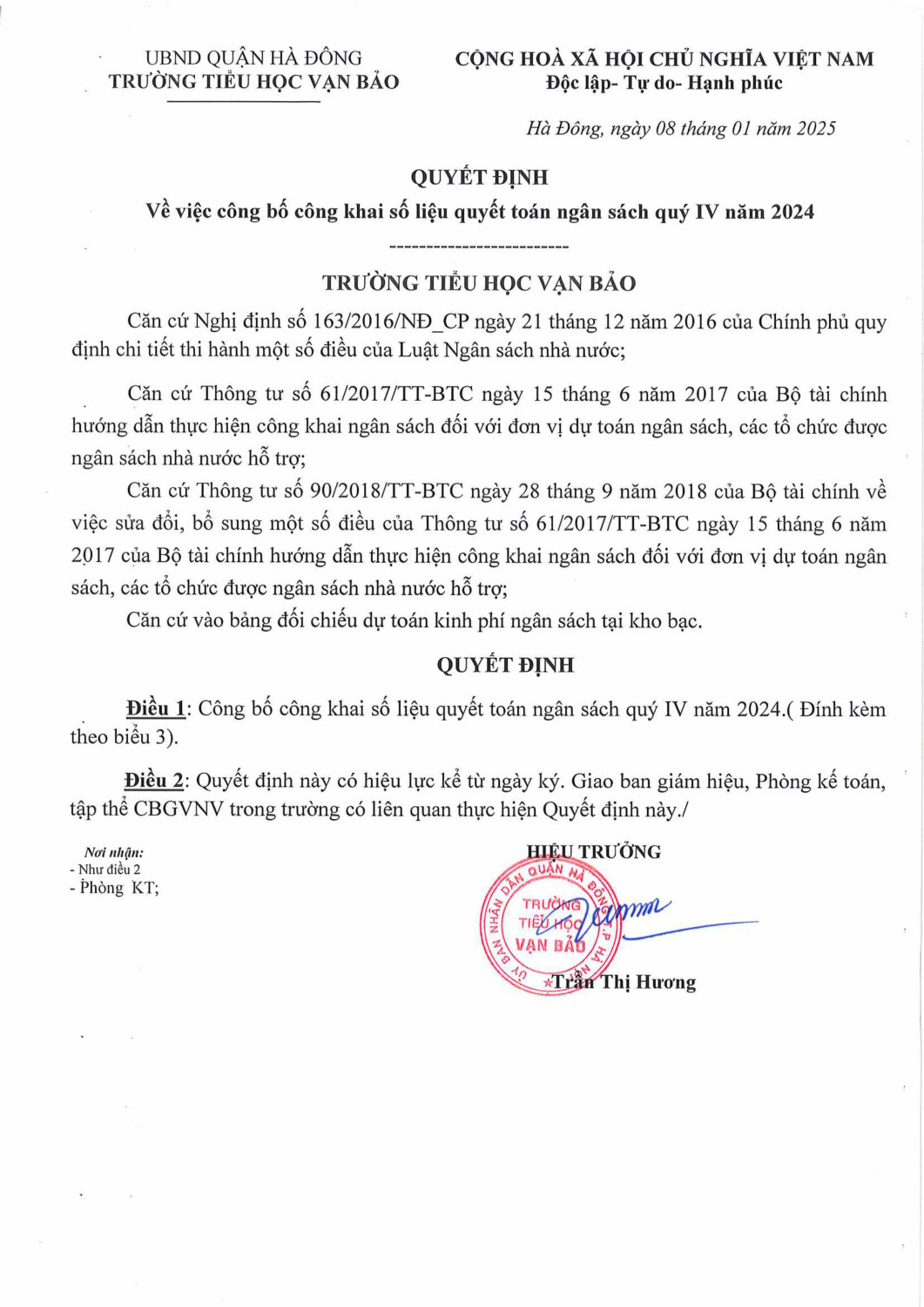 công khai qt quý 4 hình ảnh 0